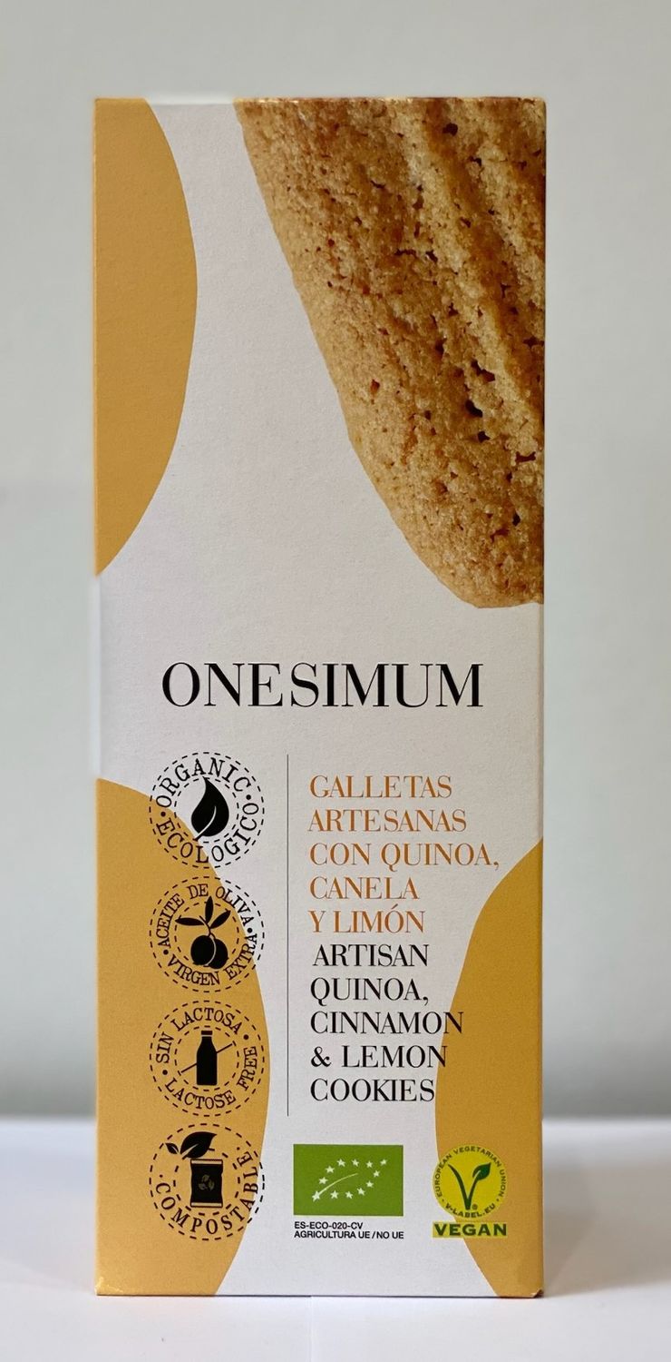 Galletas artesanas con quinoa, canela y limón