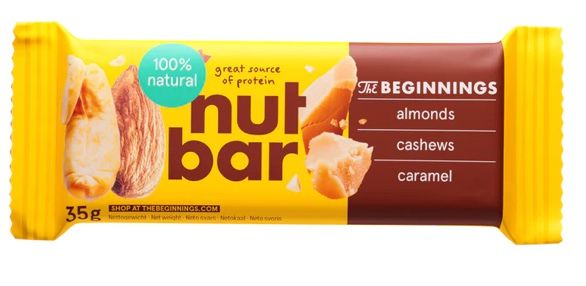 Chocolate bar with nuts