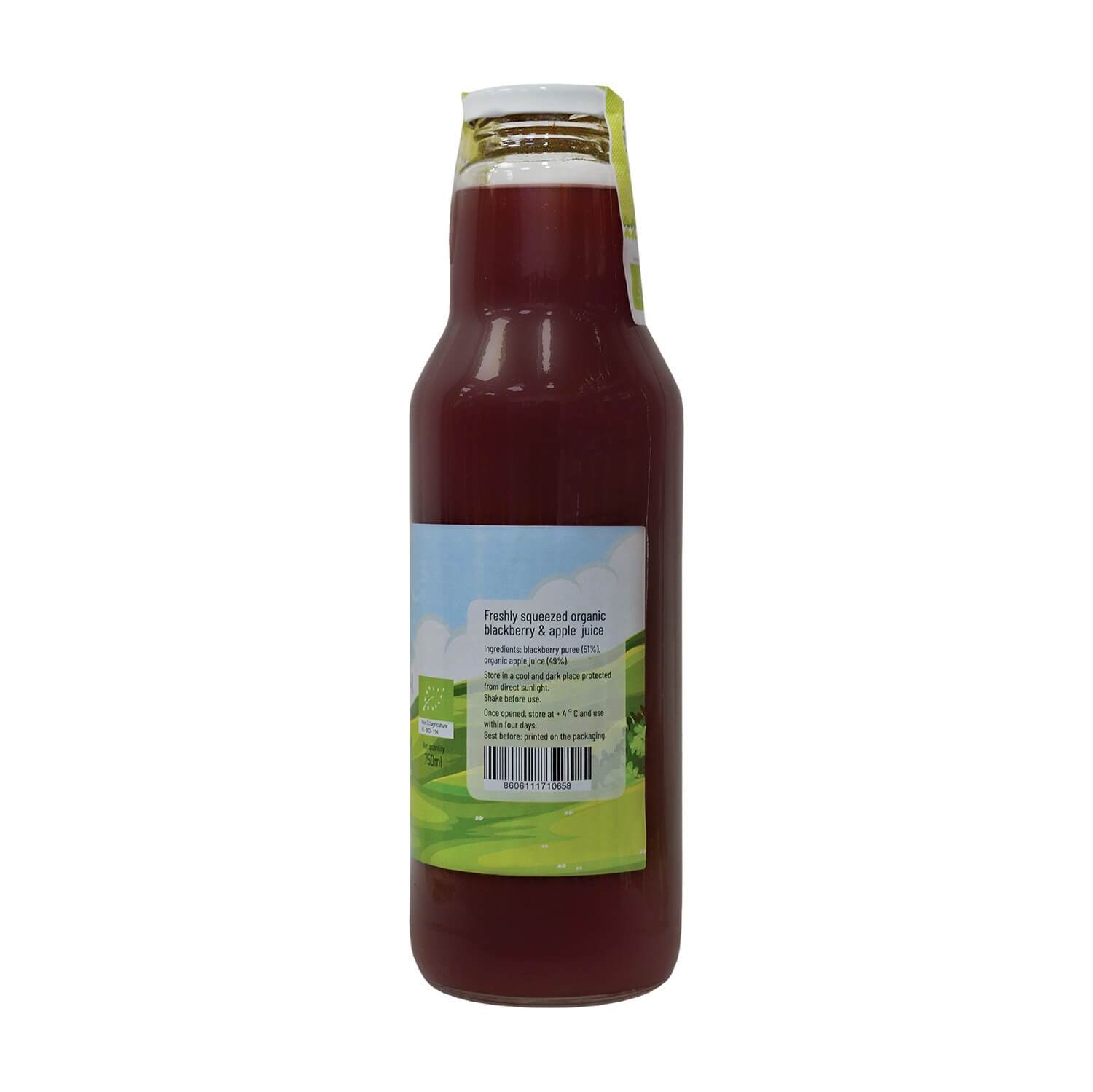 Organic blackberry &amp; apple juice