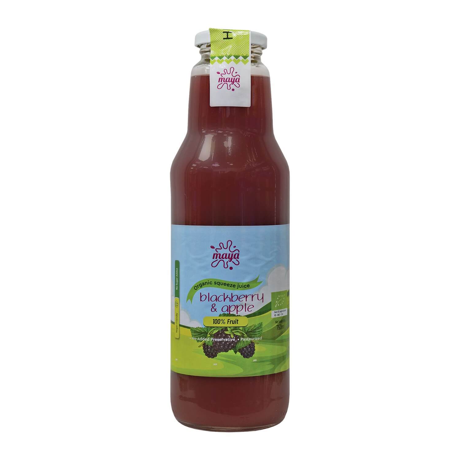 Organic blackberry &amp; apple juice