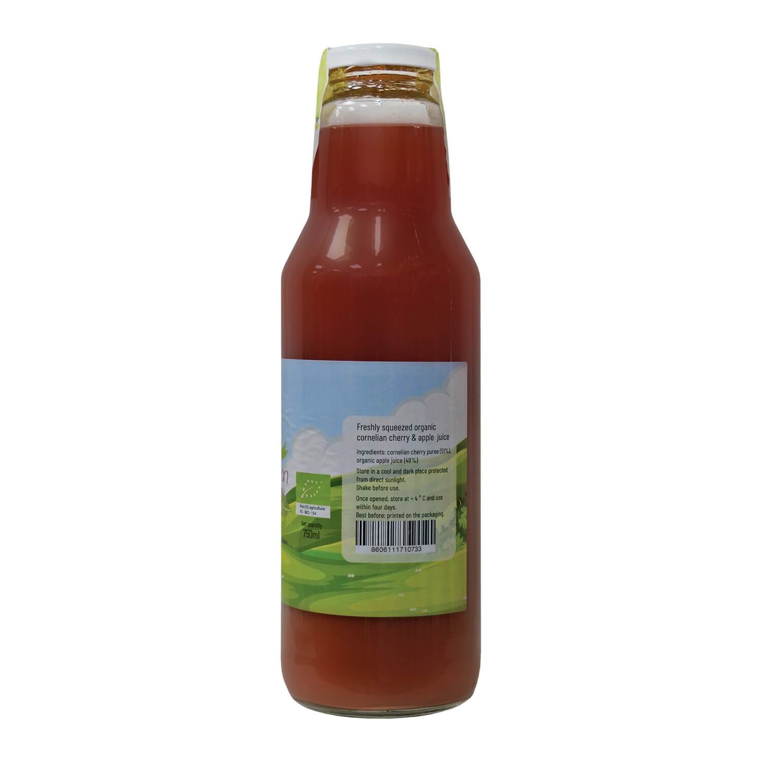 Organic Cornelian Cherry and Apple Juice