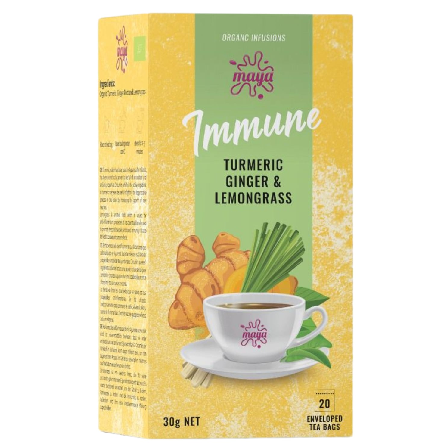 Turmeric, lemongrass and ginger tea