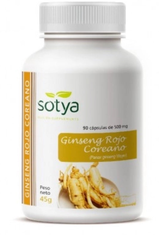 Koreanischer roter Ginseng 500 mg 90 Kapseln Sotya